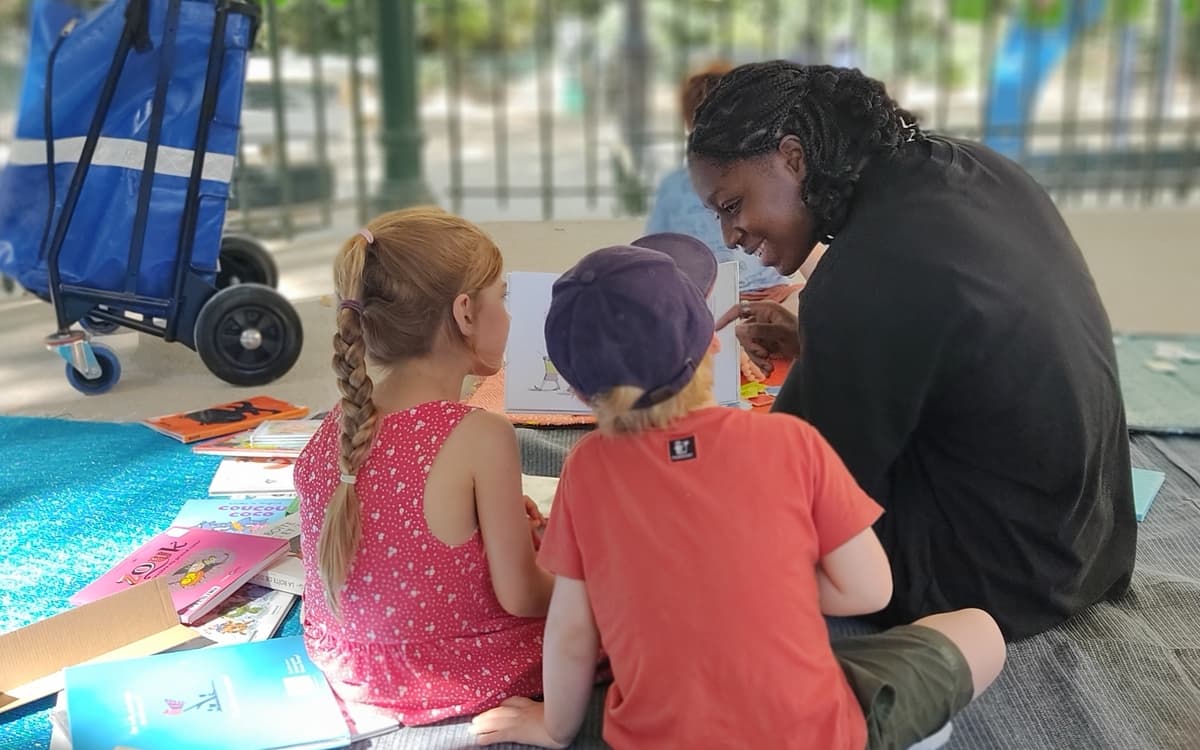 Bibliothèque Robert Sabatier : un été en plein air, au square Maurice-Kriegel-Valrimont