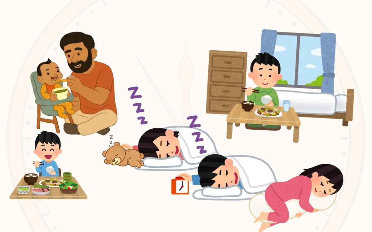 Les rythmes de l'enfant : sommeil et alimentation