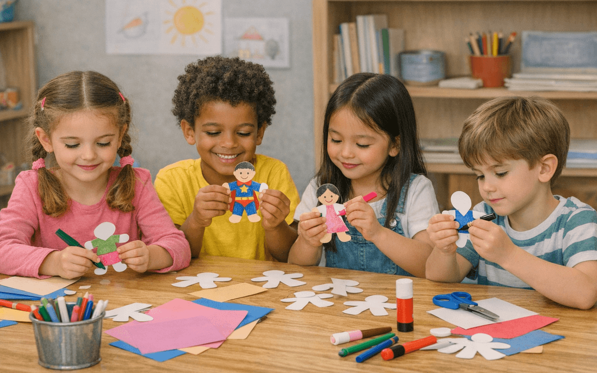 atelier de création de poupée de papier