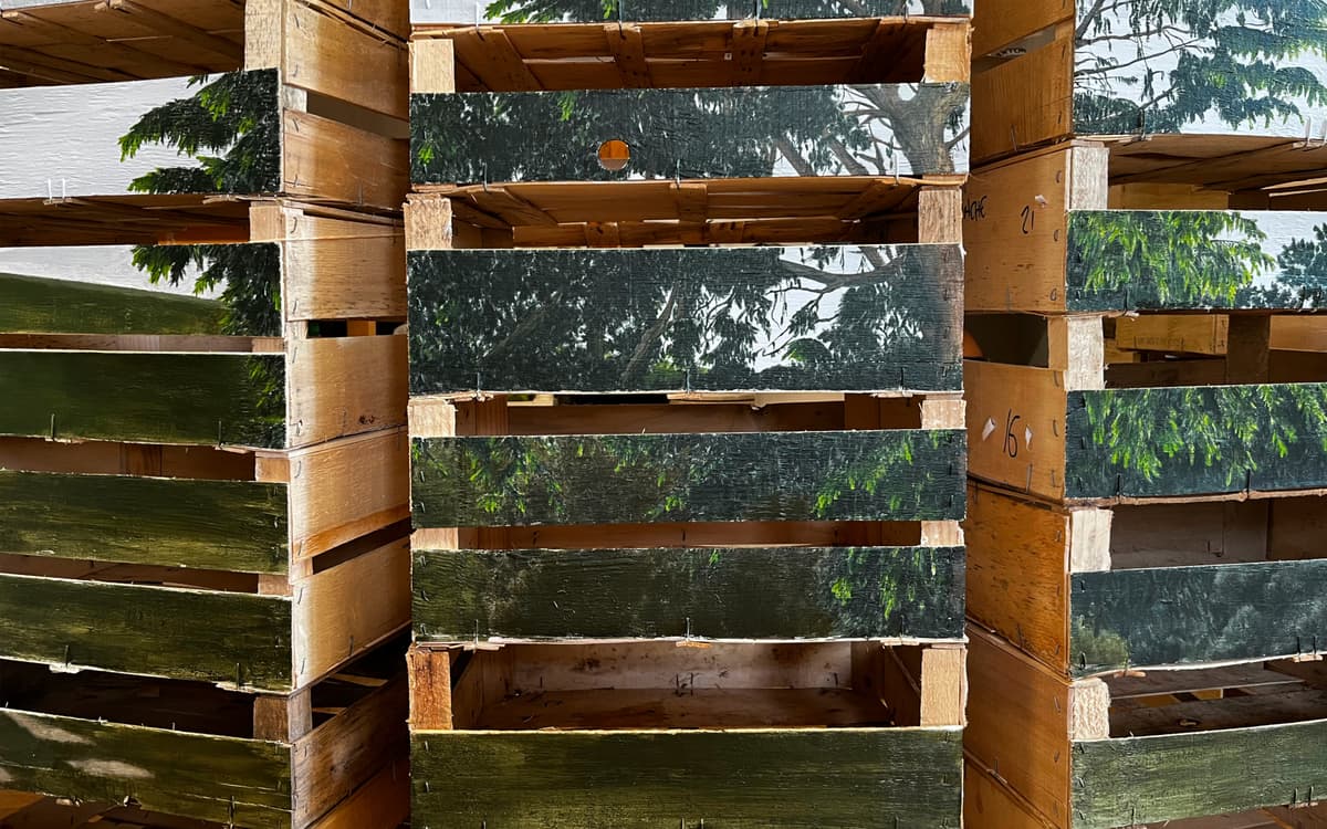 Cagettes / Exposition d'art contemporain au K.A.B par Mathieu Arfouillaud