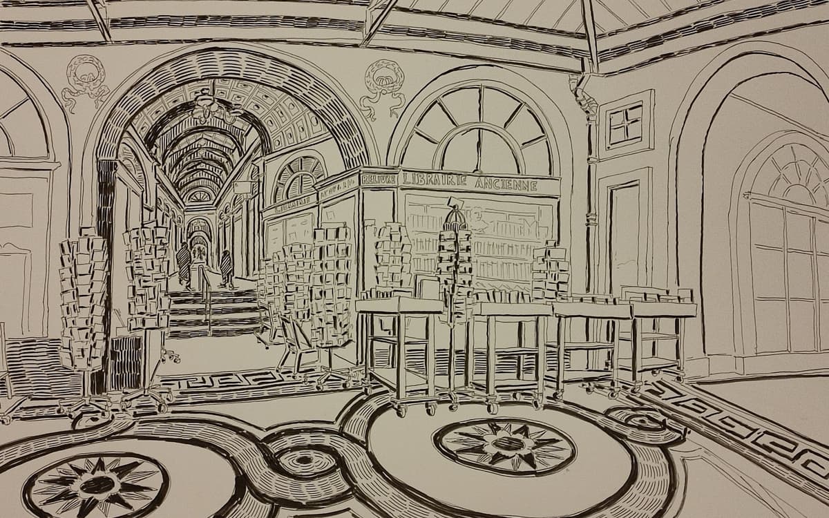 Visite dessinée de la galerie Vivienne