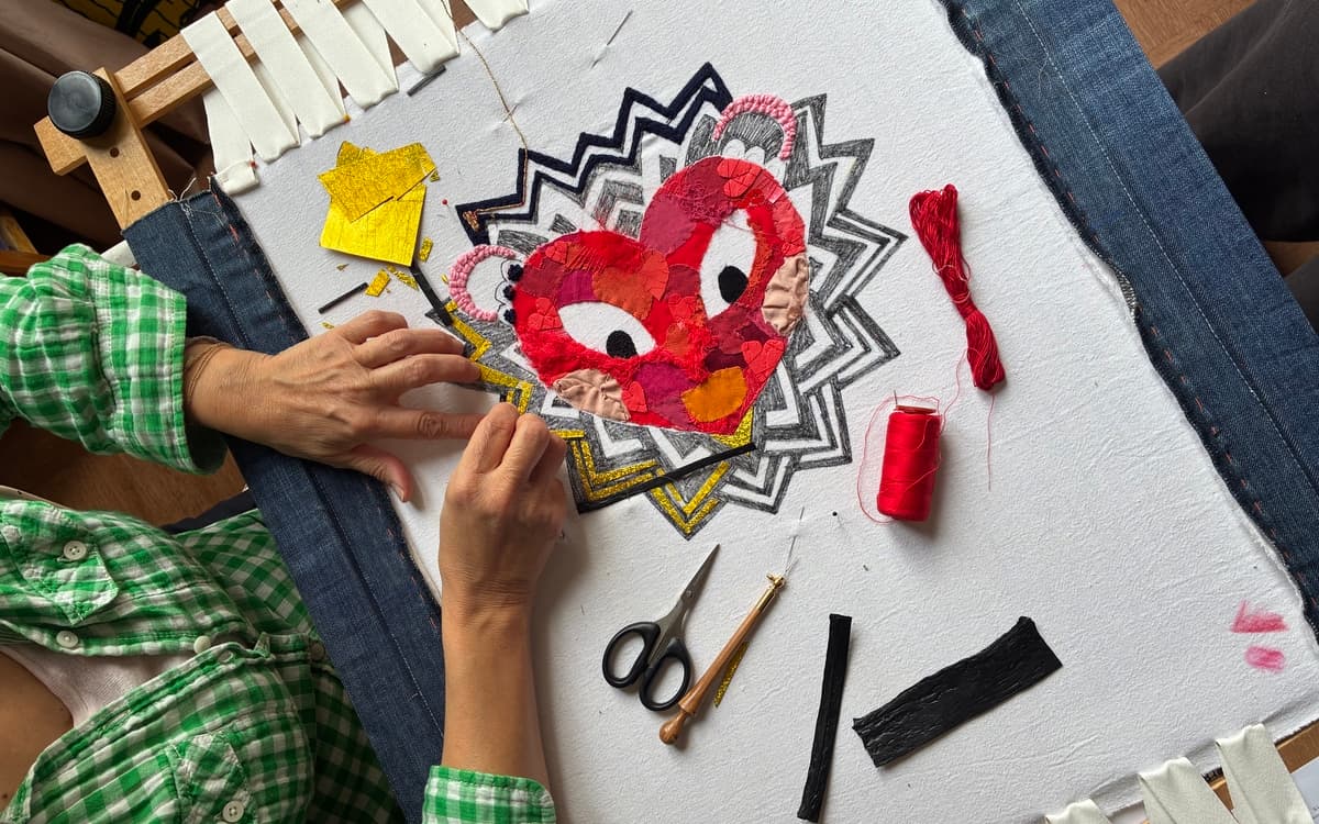Broderie participative avec Juliette Le roux