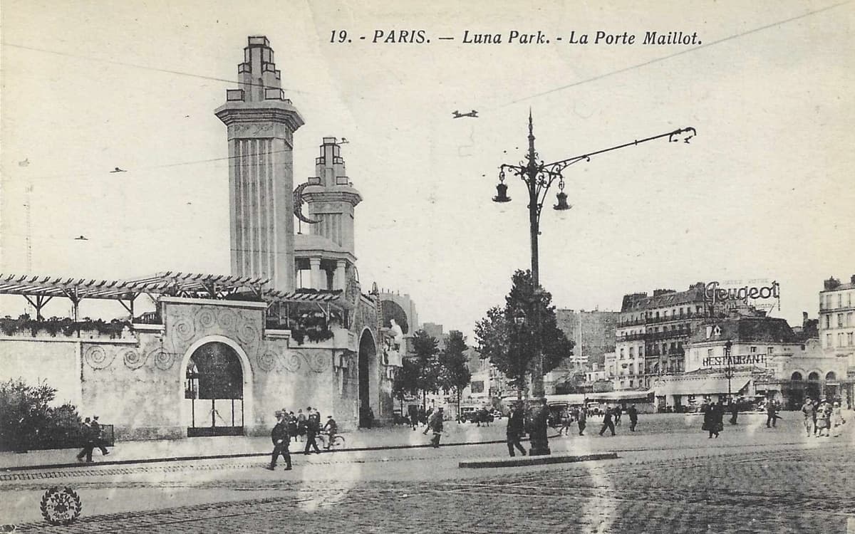 La porte Maillot et le Luna-Park
