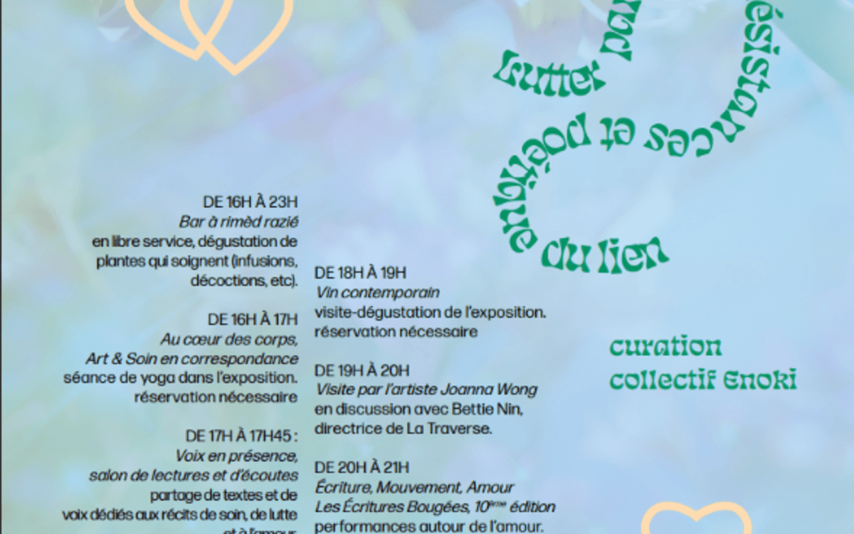Exposition "Lutter par le soin. Résistances et poétique du lien" - collectif Enoki