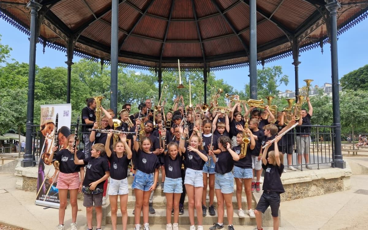 Concert des orchestres à l'école des villes de Bègles (33) et de Trélazé (49)
