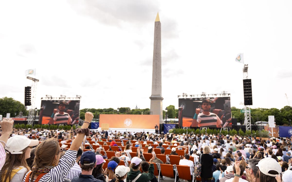 Roland-Garros réinvestit la place de la Concorde