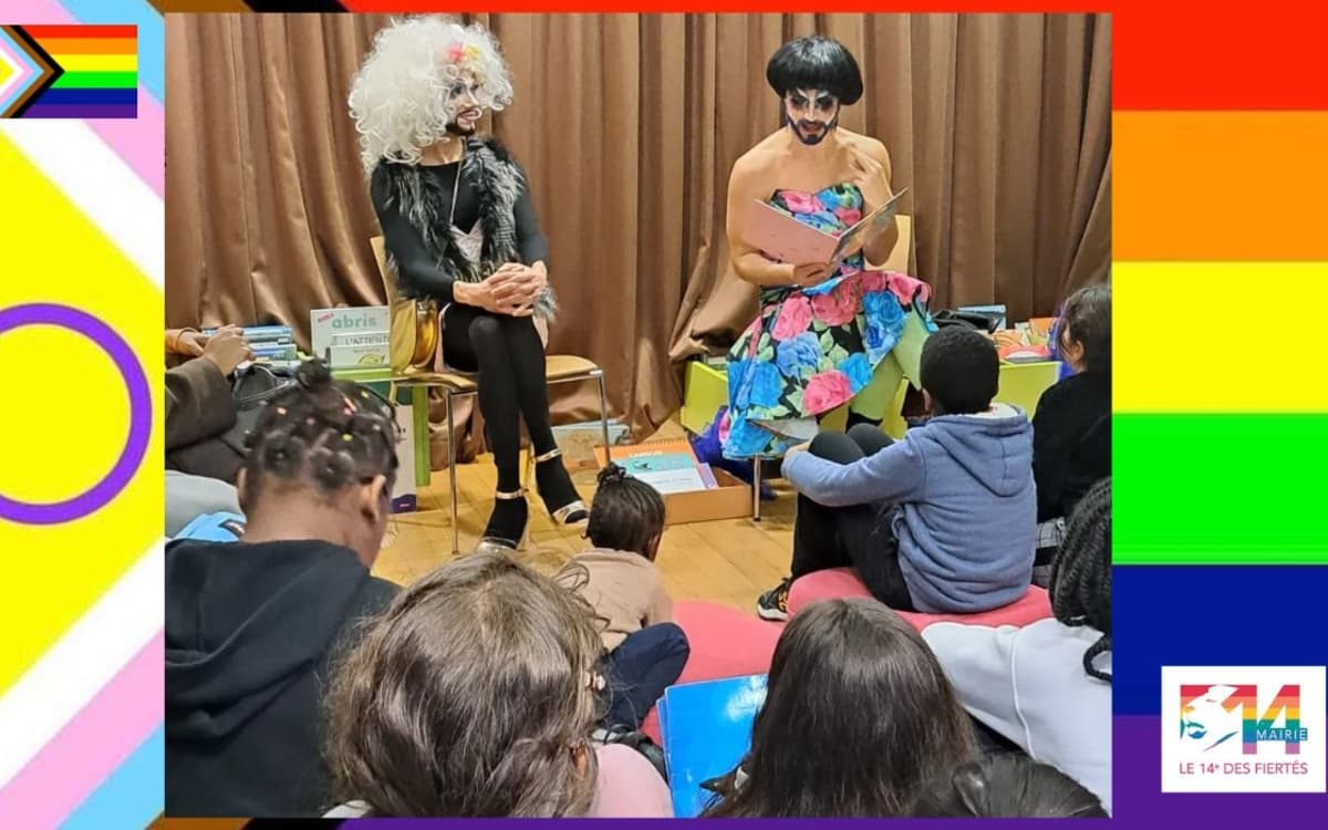 Lectures de contes par des artistes drag queens et drag kings avec le collectif Les Contes à Paillettes