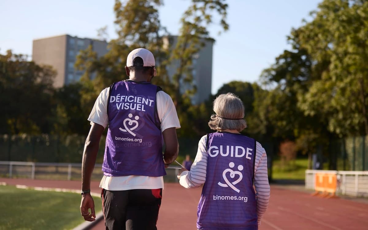 BINOMES - quinzaine de l'accessibilité - initiation Guidage Running