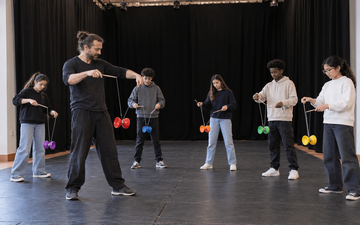 Stage de jonglage : initiation au diabolo