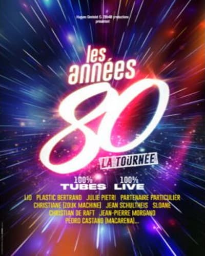 LES ANNEES 80 - LA TOURNEE en concert à Paris (LE DOME DE PARIS - PALAIS DES SPORTS) – 13 juin 2026