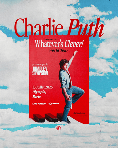 CHARLIE PUTH en concert à Paris (L'OLYMPIA) – 13 juil. 2026