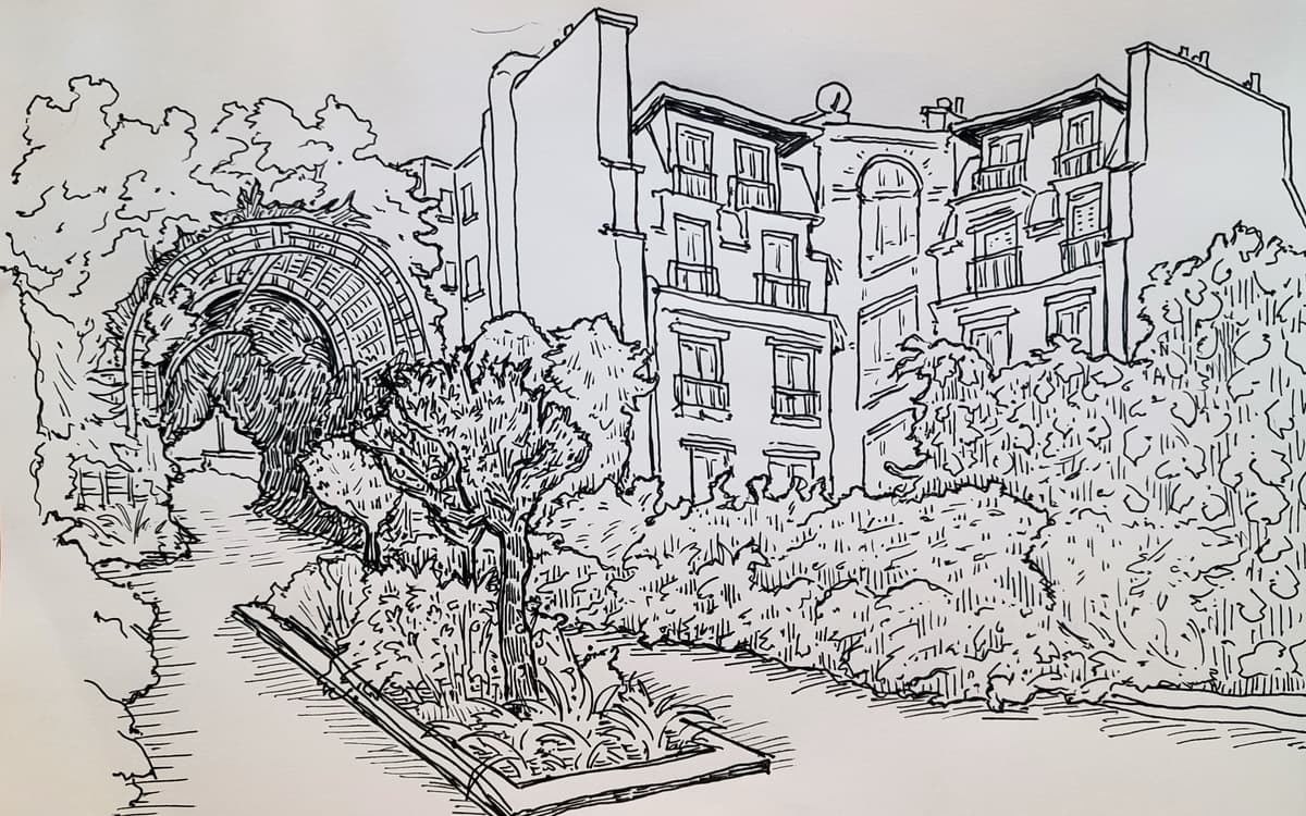 Visite dessinée sur la Coulée verte