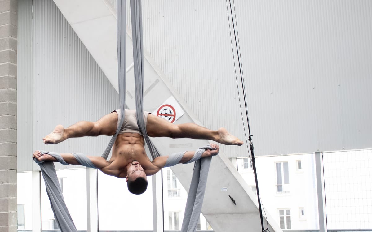 Stage vacances d'avril - Tissu aérien adultes au centre Paris Anim' Wangari