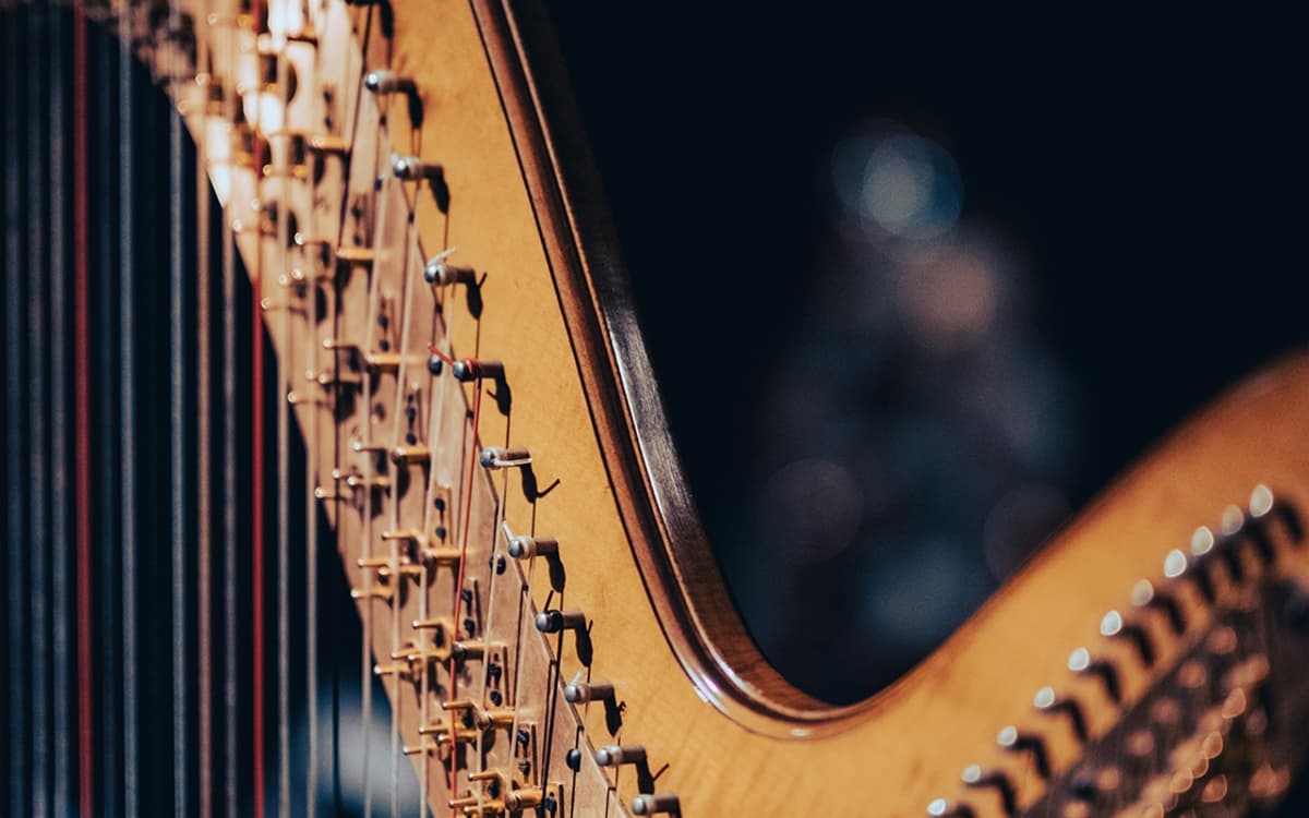 Créations personnelles : harpe et théâtre