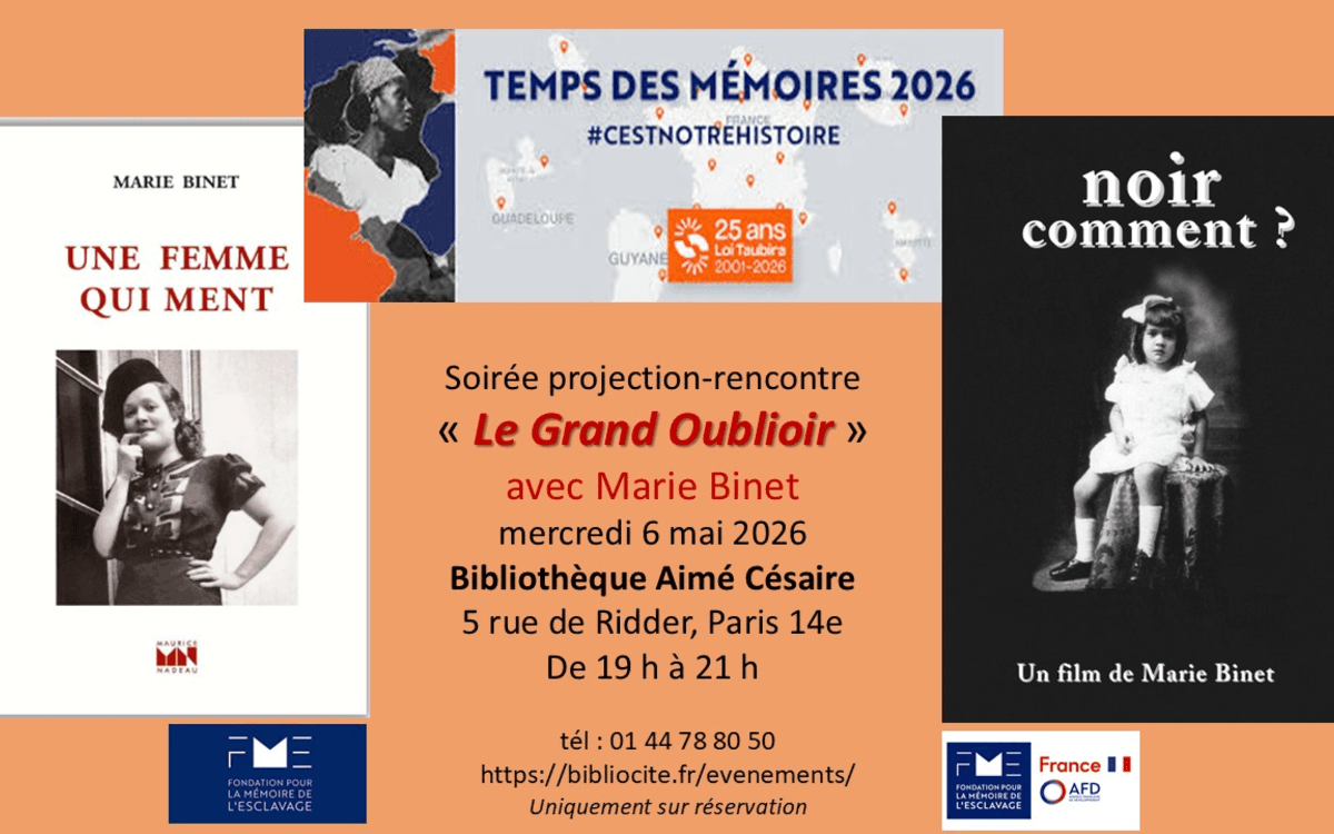 Soirée projection-rencontre « Le Grand Oublioir » avec Marie Binet