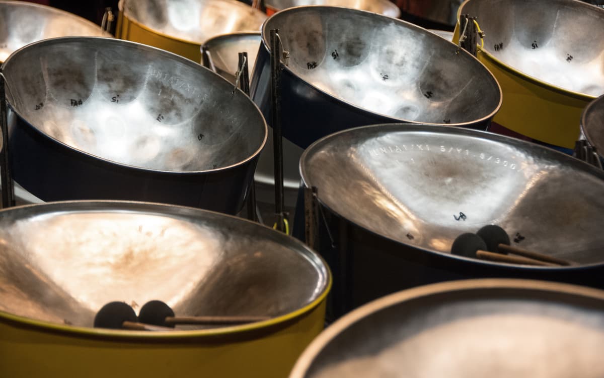 Concert des steelbands traditionnels Pan Arc en Ciel du conservatoire d'Achères et Kaducia de Conflans Ste Honorine