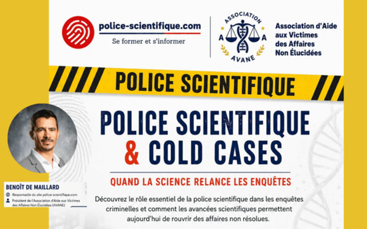 Police scientifique et cold case ! | Conférence de Benoît de Maillard