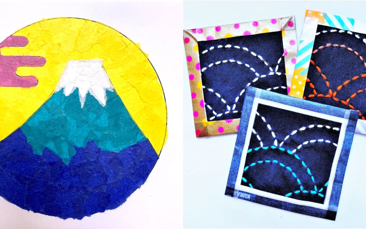 Ateliers créatifs Arts japonais : Chigiri-e & Sashiko