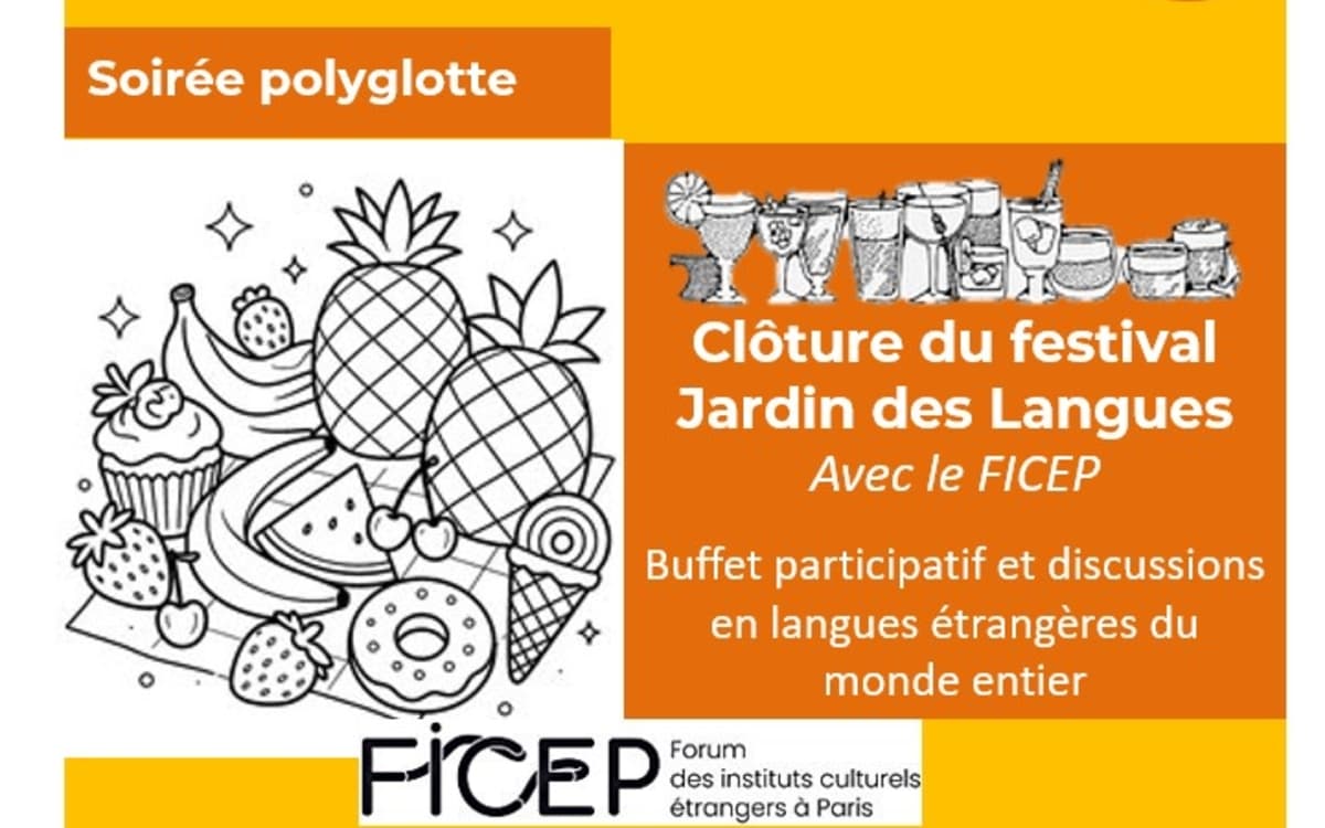 Soirée polyglotte - clôture Jardin des langues - bibliothèque Buffon