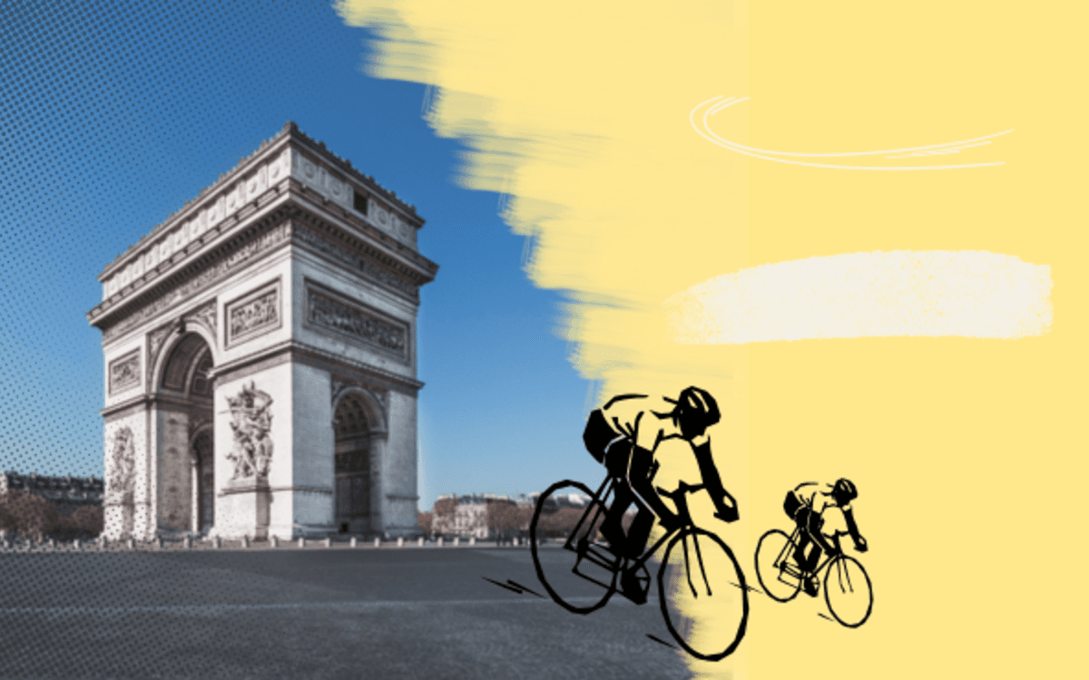 Arrivée du Tour de France à l'Arc de triomphe