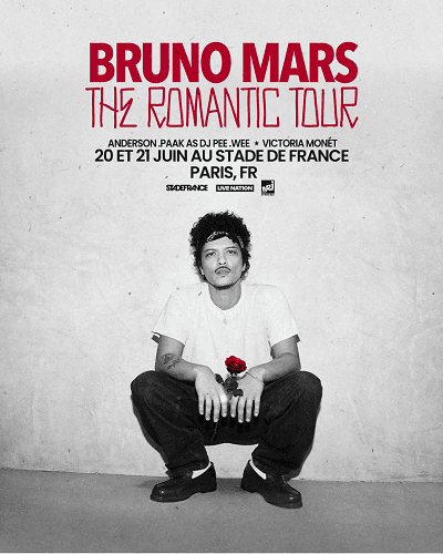 BRUNO MARS en concert à Paris (STADE DE FRANCE (SAINT DENIS)) – 20 juin 2026